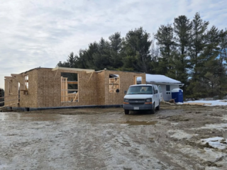 Construction is moving quickly on our project along Hwy. 48. The walls are now going up and the framing is looking great so far.
It’s always exciting to see a project move from drawings to reality, and this one is progressing fast.
Stay tuned as construction continues!
#simpsonarchitecture #residentialdesign #homeaddition #ontarioconstruction #architectureincanada